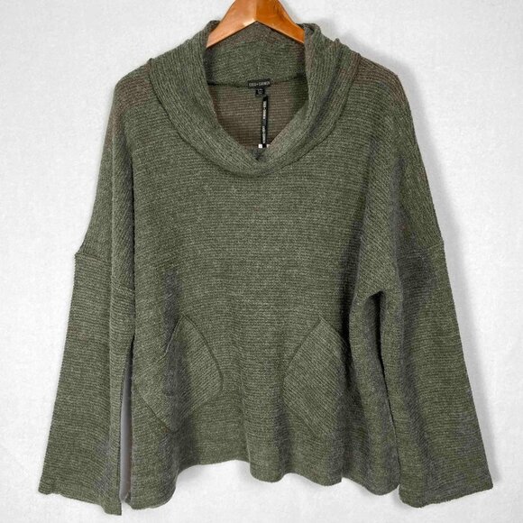 Coco + Carmen NWT Relaxed Cowl Neck Sweater with Front Pockets Womens Size L/XL - Picture 1 of 12